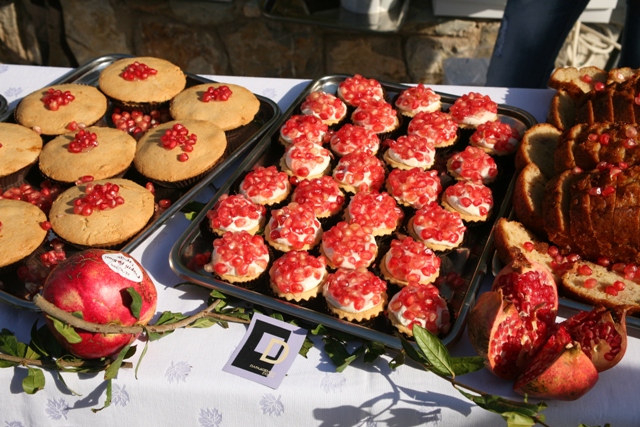 October 28 and 29 - Selection of cakes and sweets made with pomegranates 
